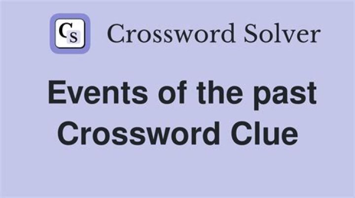 Records of the past Crossword Clue