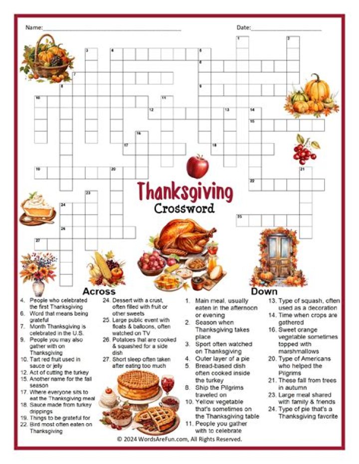 Relatively new addition to Thanksgiving? Crossword Clue