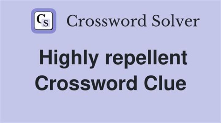 Repellent spray Crossword Clue