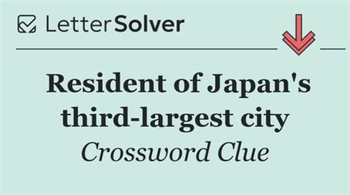 Resident of Japan’s “second city” Crossword Clue
