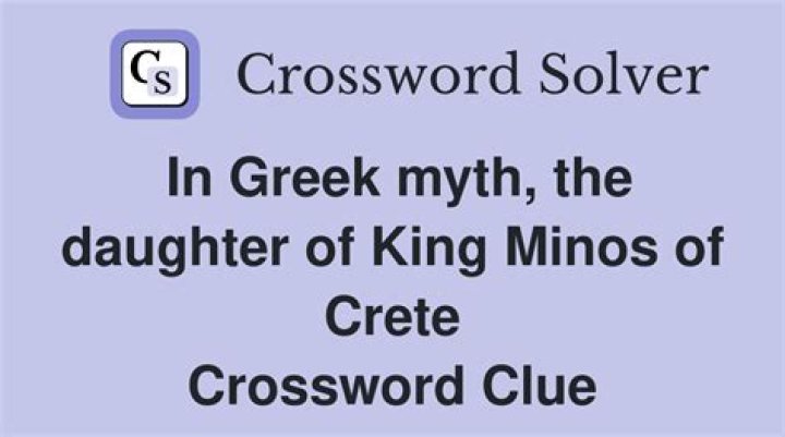 Residents of ancient Minos Crossword Clue