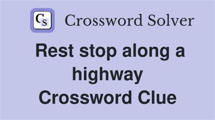 Rest stop, metaphorically Crossword Clue