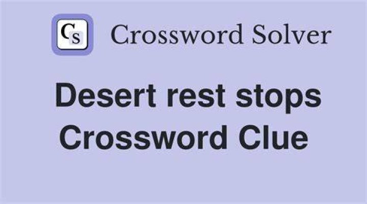 Rest stops Crossword Clue
