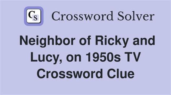 Ricky’s player on old TV Crossword Clue