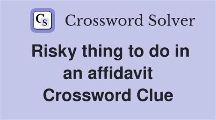 Risky thing to go out on Crossword Clue