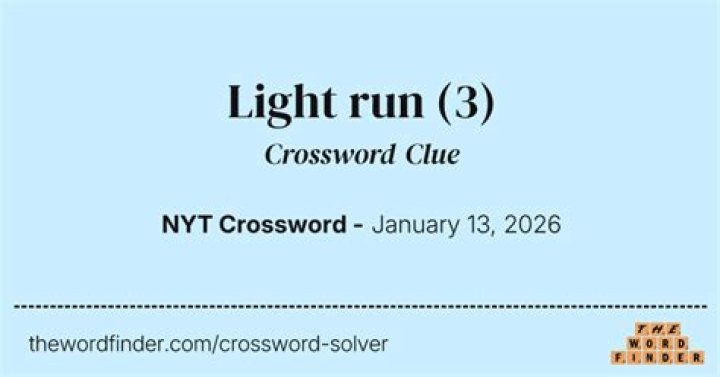 Run ___ light Crossword Clue