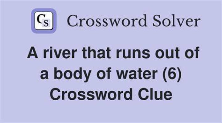 Runs out of water Crossword Clue