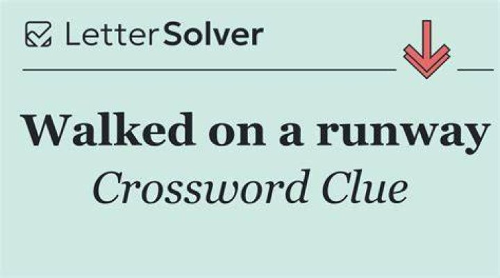Runway walker Crossword Clue