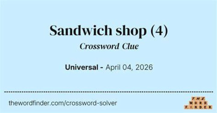 Sandwich shop purchases Crossword Clue