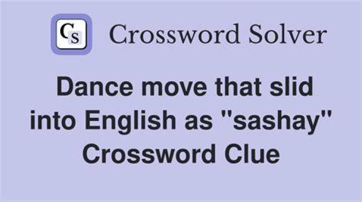 Sashay, say Crossword Clue