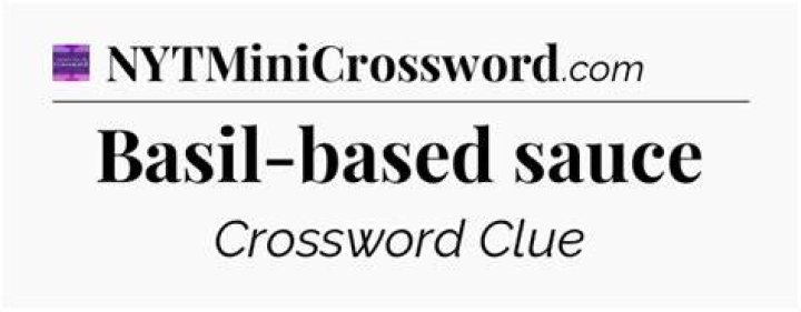 Sauce Crossword Clue