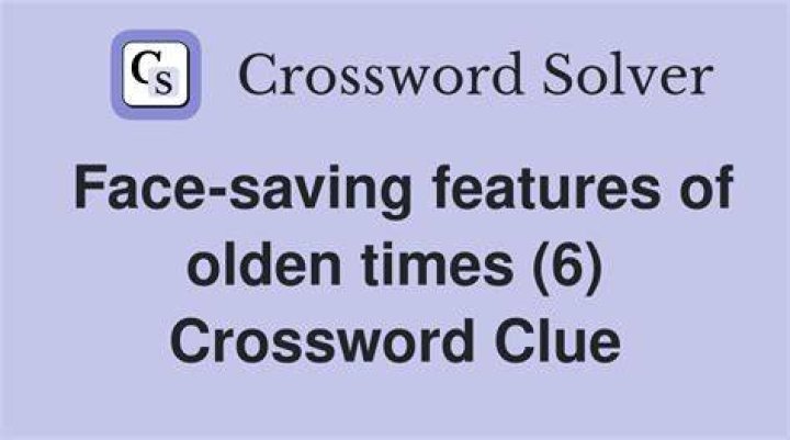 Saving face? Crossword Clue