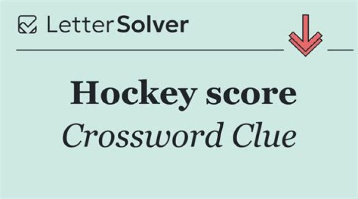 Score in hockey Crossword Clue