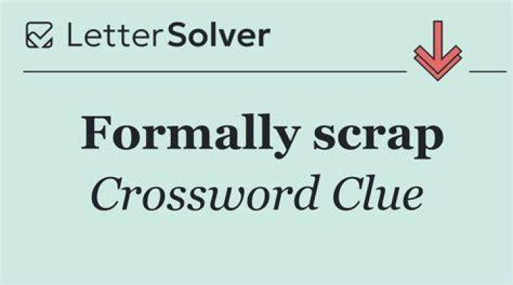 Scrap Crossword Clue