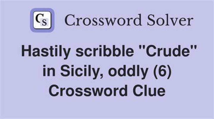 Scribble absentmindedly Crossword Clue