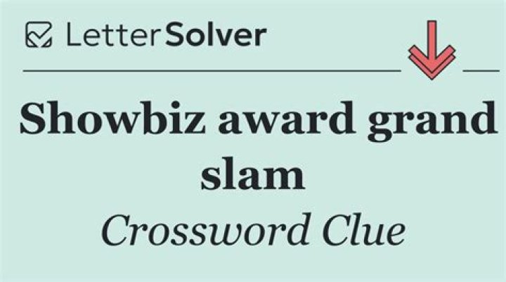 Showbiz grand slam Crossword Clue