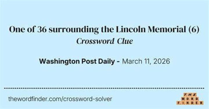 Sight in front of the Lincoln Memorial Crossword Clue