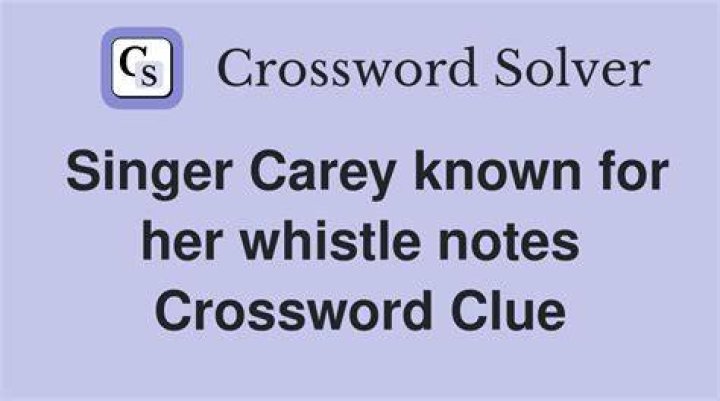 Singer Carey Crossword Clue