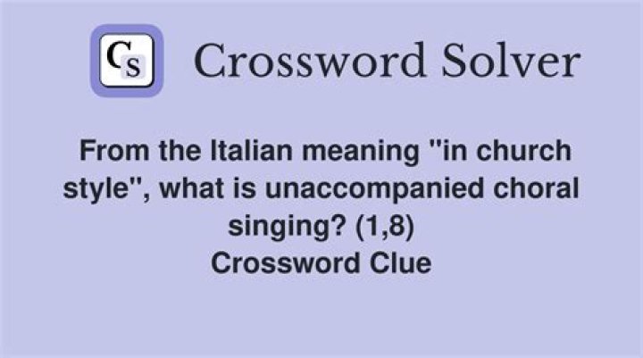 Singing voice meaning “heavy-sounding” Crossword Clue