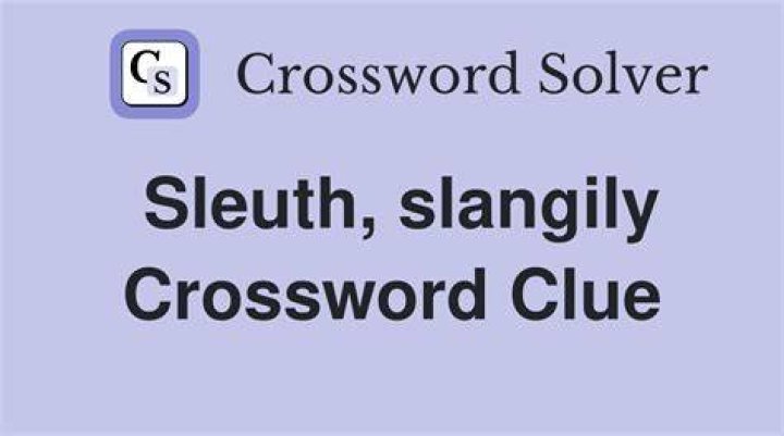 Sleuth, in slang Crossword Clue