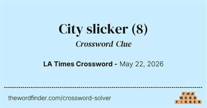 ___ slicker Crossword Clue
