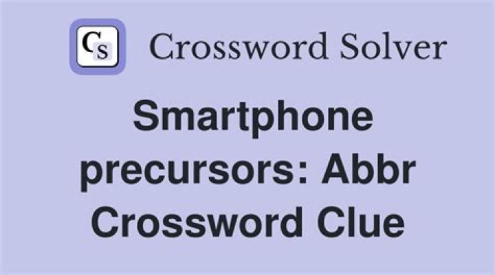 Smartphone screen displays Crossword Clue