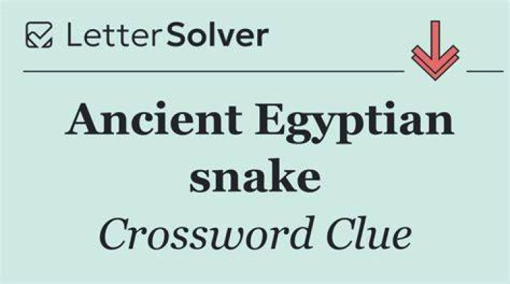 Snake in ancient Egyptian art Crossword Clue