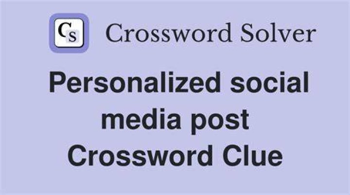 Social media avatar, for short Crossword Clue