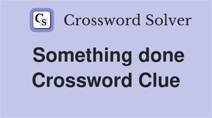 Something simple done for pleasure Crossword Clue