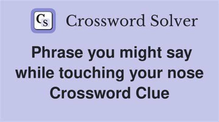 Something you can pick up with your nose Crossword Clue