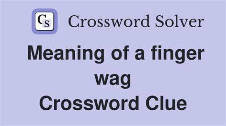 Sound accompanying a finger wag Crossword Clue