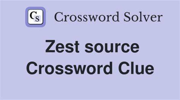 Source of zest Crossword Clue