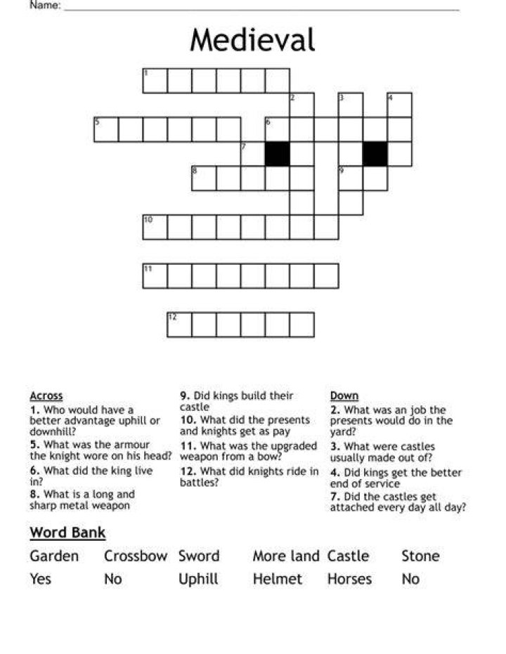 Spearlike weapons of medieval times Crossword Clue