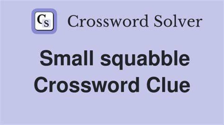 Squabble Crossword Clue