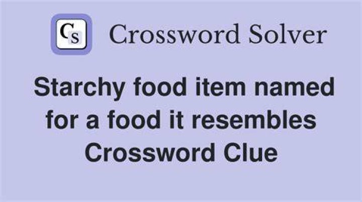 Stackable food item Crossword Clue