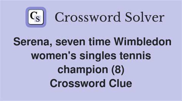 Steffi with seven Wimbledon titles Crossword Clue