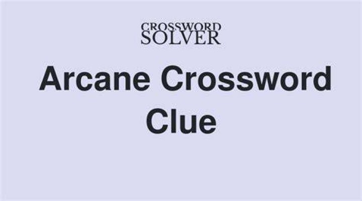 Stereotypically arcane subject Crossword Clue