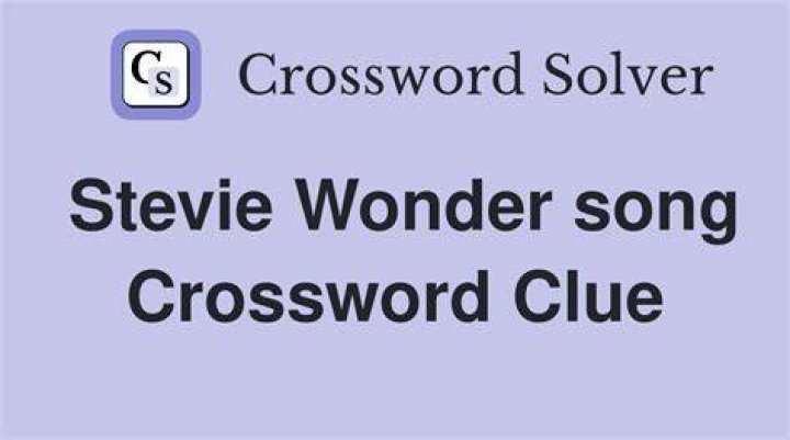 Stevie Wonder, for one Crossword Clue