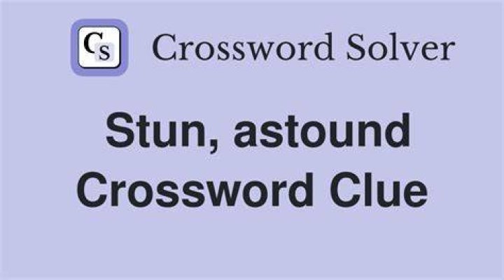 Stun, in a way Crossword Clue