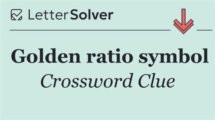 Symbol of the golden ratio Crossword Clue