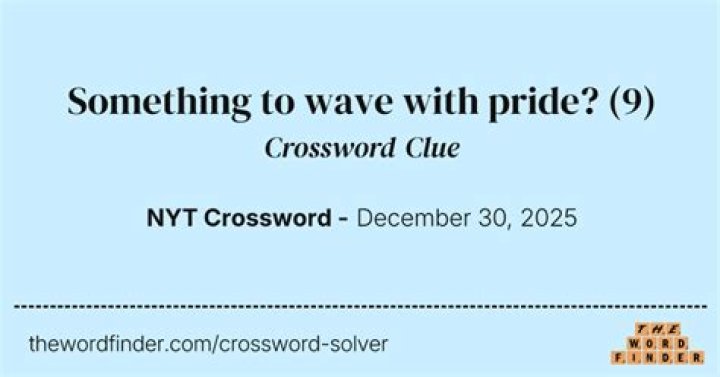 Take pride in something Crossword Clue