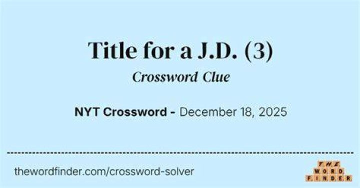 The “D” of D.J. Crossword Clue
