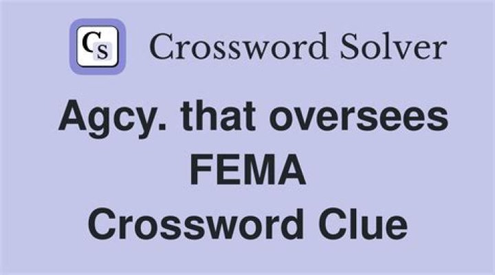 The “E” in FEMA: Abbr. Crossword Clue