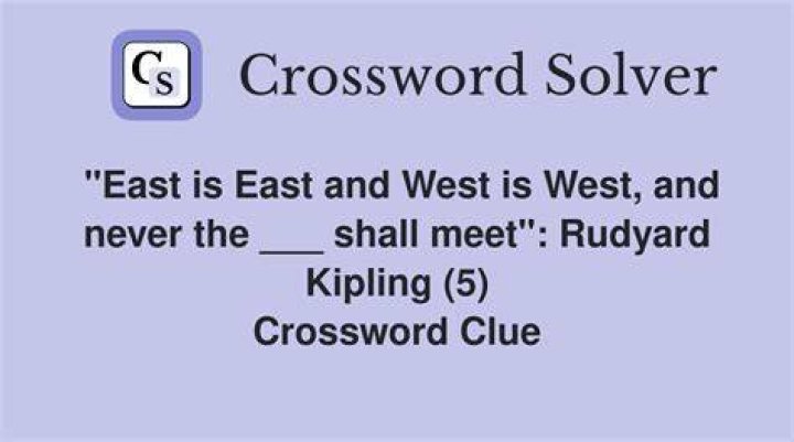 The East, to the West Crossword Clue
