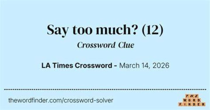 “This is too much!” Crossword Clue