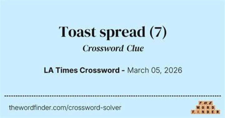 Toast sound Crossword Clue