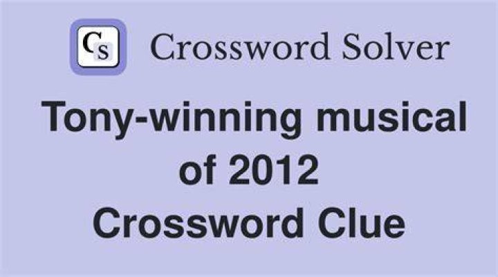 Tony-winning musical with puppets Crossword Clue