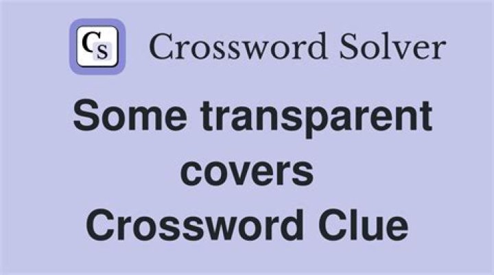 Transparent Crossword Clue