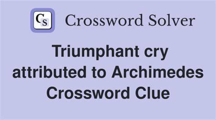 Triumphant cry Crossword Clue