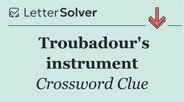 Troubadour’s accompaniment Crossword Clue